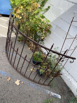 Large Curved Wrought Iron Railing