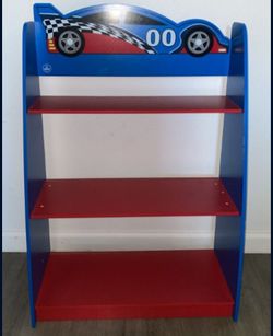 RACE CAR BOOKSHELF 