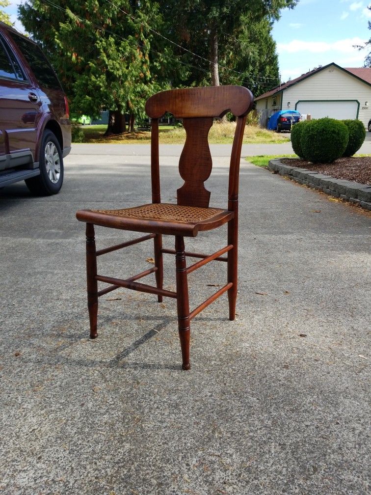 Antique Cained Chair Family Heirloom