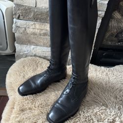 Equestrian Riding Boots DeNiro Tricolore Amabile Made In Italy Size 39 