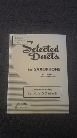 Saxophone music book