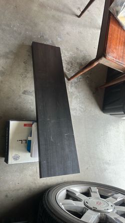 Dark Brown Wood Shelf Board