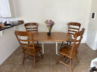 Dining room table and chairs