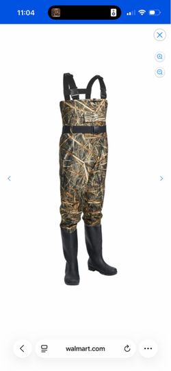 Tides Chest Waders Realtree Max5 Camo (size 12) youth