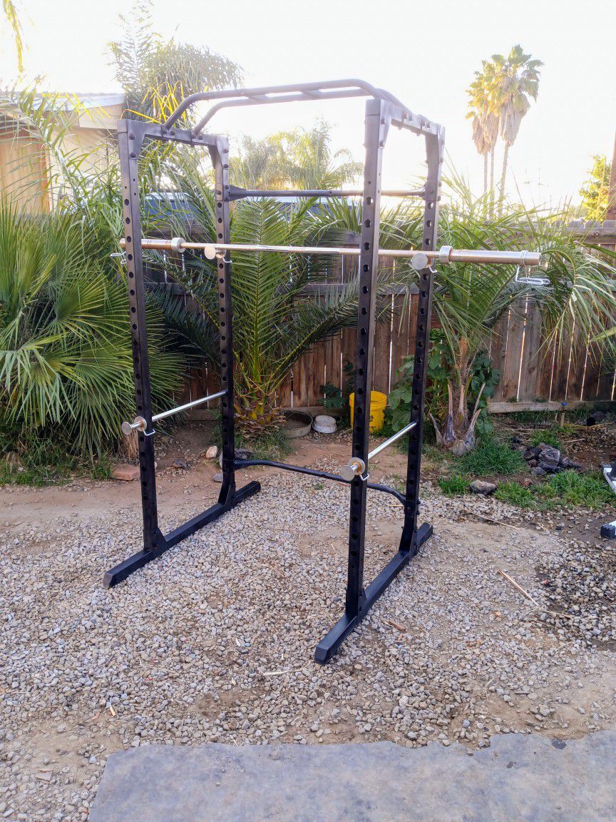 Squat Rack With Olympic Bar 