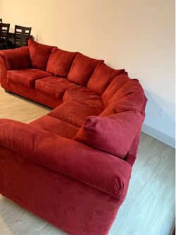 Red sectional