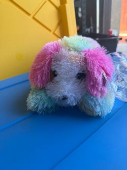 Ty Rainbow Tie-Dye Puppy Stuffed Animal