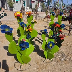 🌞Imported Desert Art🌵Prickly Pear, Agaves, Saguaros🌺Flowers + POTS