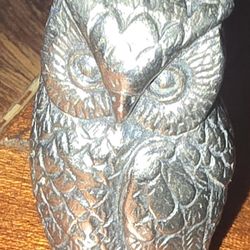Silver Plated Miniature Owl - PELTRO ITALY