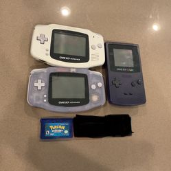 Nintendo Gameboy Advance Color Consoles Pokemon 