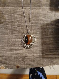 Vintage Montana Agate Necklace 