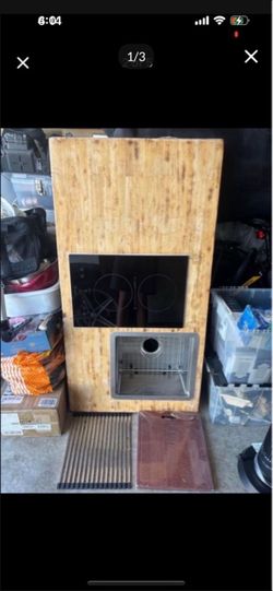 ELECTRIC STOVE SINK KITCHENETTE COUNTER