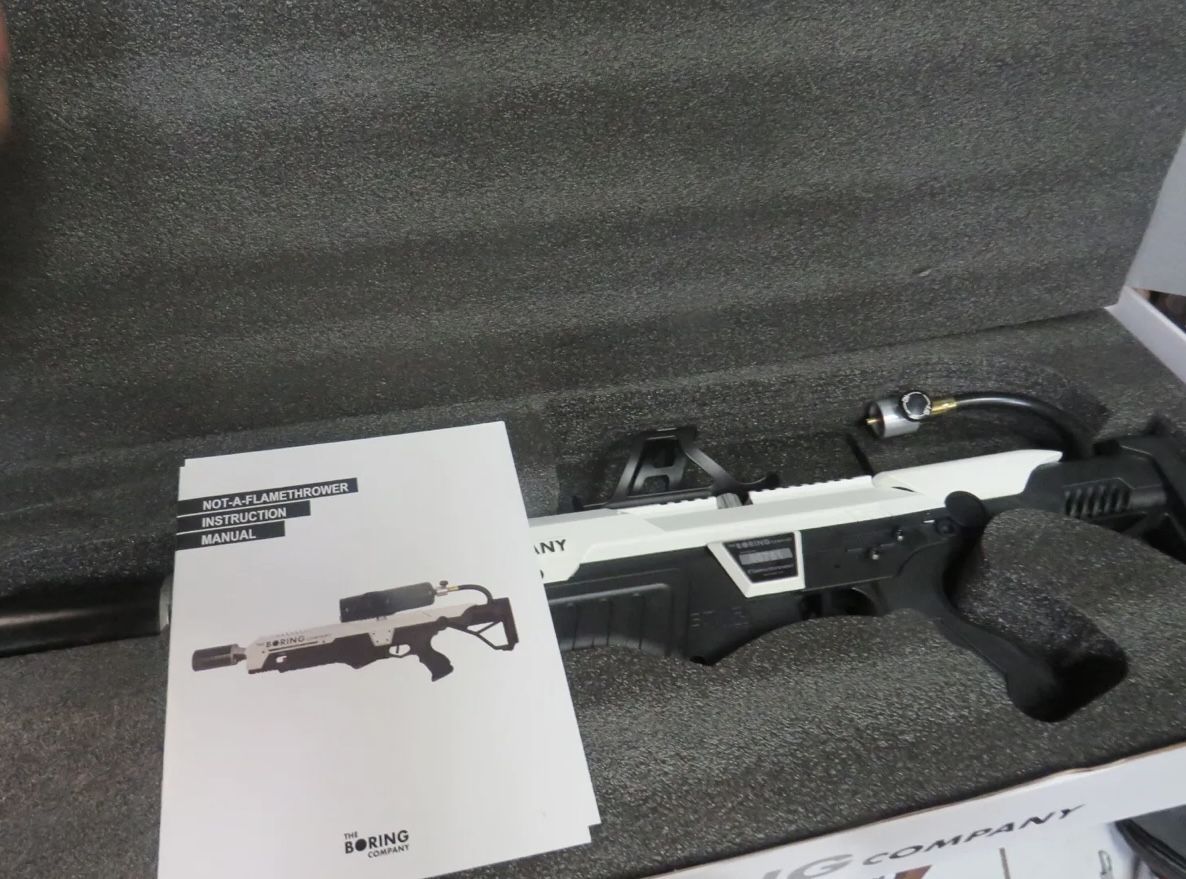 Elon Must The Boring Company Flame Thrower