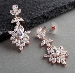 Rose Gold Drop Earrings