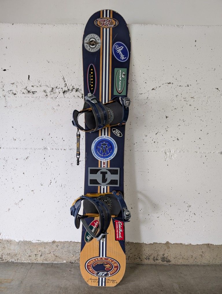 Snowboard Vintage 90s Nidecker 57 Pro Series