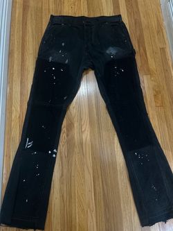 MNML Flared Paint Splatter Jeans Men’s 31 Black