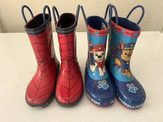 Boy Size 9-10 Rain Boots 