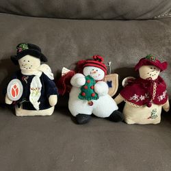 Snow Man Dolls  3 Pcs