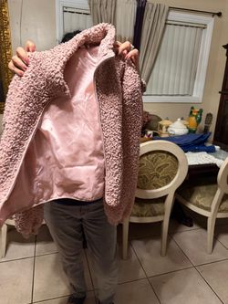 Pink jacket sweater