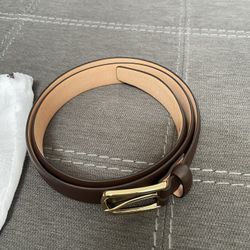 Coach Brown Leather Belt 34”