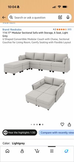 Brand new 8 piece modular sofa