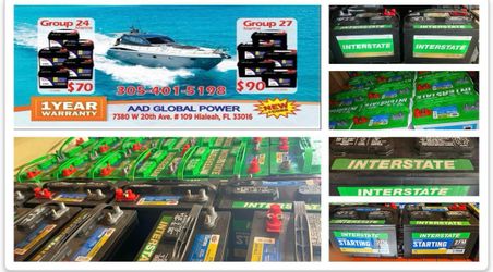 Baterías interstate marinas nuevas garantía de 1 año