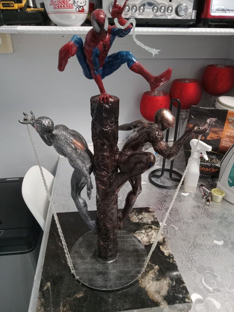 Spiderman resin statue really cool 22 inches tall $140