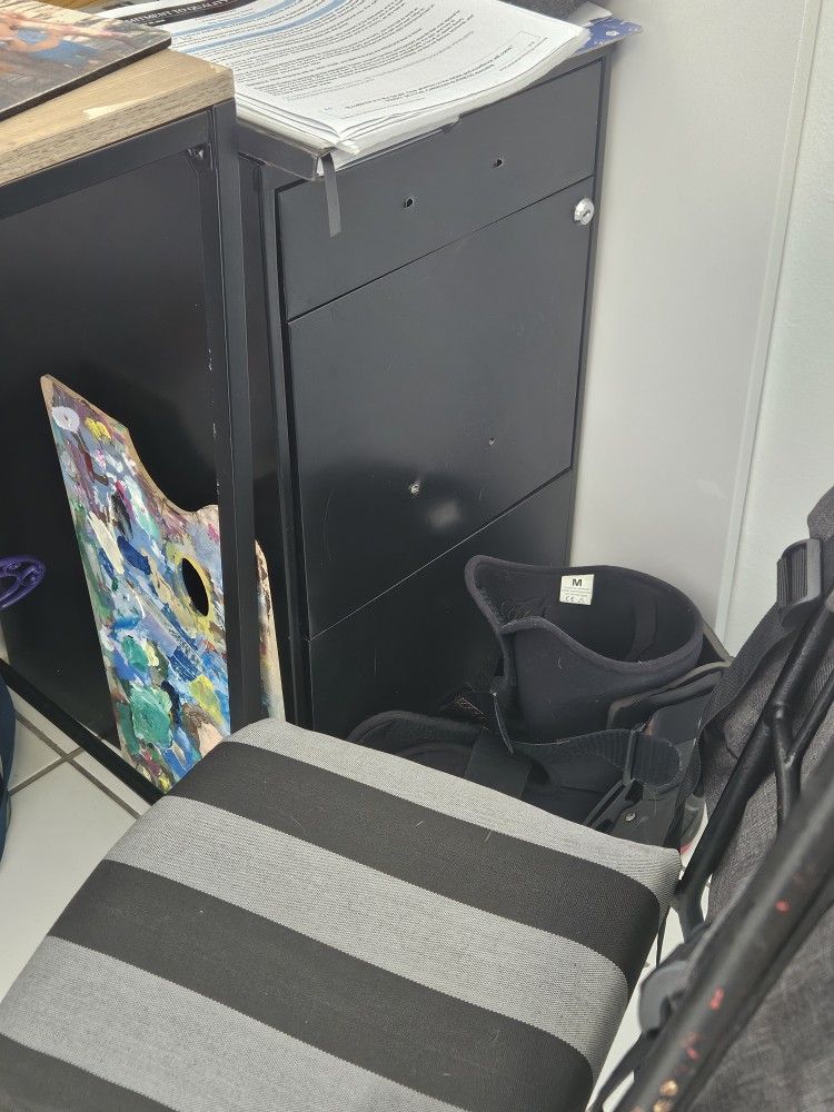 Black Metal File Cabinet