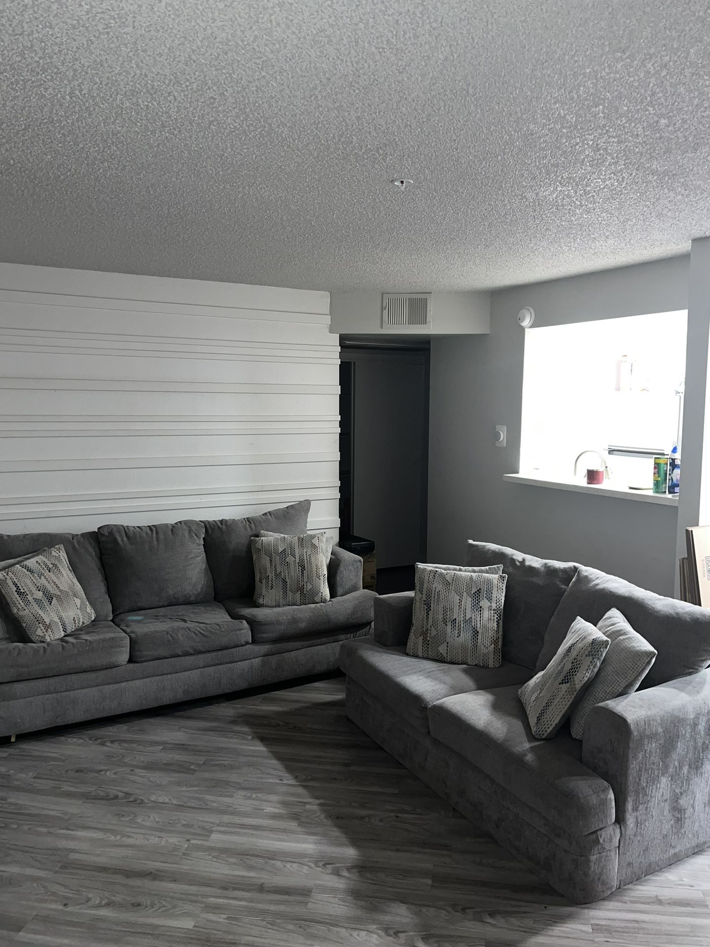 Miranda Sofa & Loveseat Gray