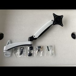 LCD monitor 15-27 inch bracket . Desk Mount Or Wall Mount, White