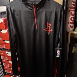 NBA Houston rockets half zip size large brand new