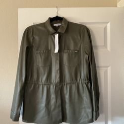 Brand New Calvin Klein Women's Lightweight Leather jacket  