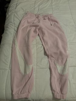 nike pink sweat pants woman