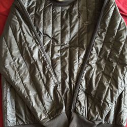 black Nike Therma-Fit Tech Pack Winterized Crew quilted pullover sweatshirt