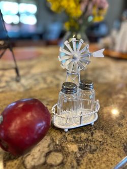 Farmhouse, salt, and paper shaker