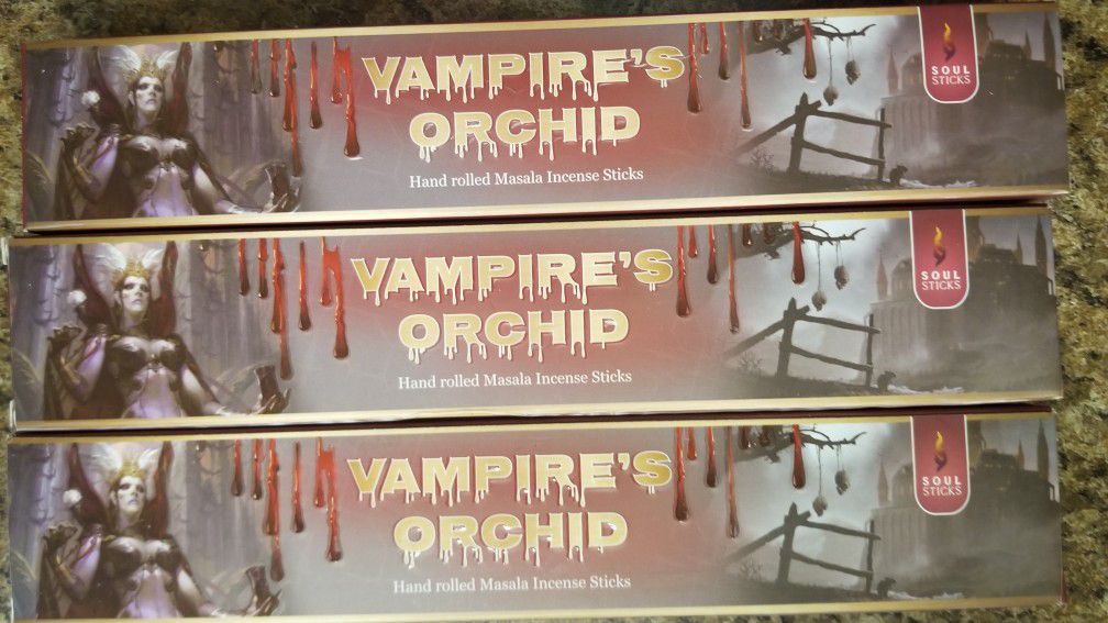 INCENSE. VAMPIRE  ORCHIDS 
