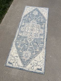 Solid Wool Vintage Style Runner Rug (2’x5’)