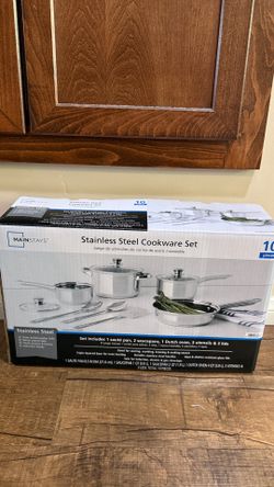 Mainstays Stainless Steel 10Pc Cookware set