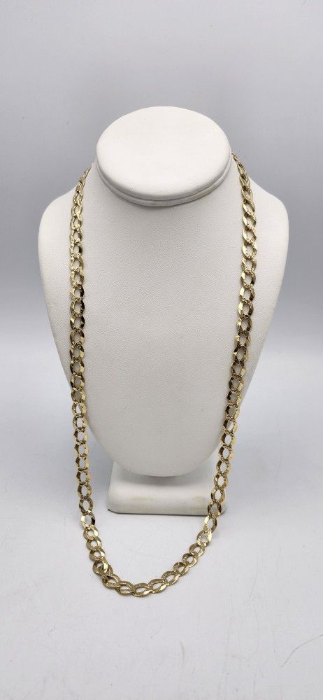 14kt Gold Curb Link Chain 47.5G 29"