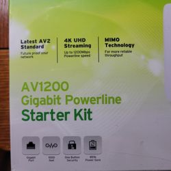 Internet Gigabit Powerline Wi-Fi Starter Kit TP-Link New & Sealed