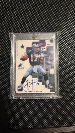 Jason Garrett 1999 Dallas cowboys SP auto Upper Deck nfl card