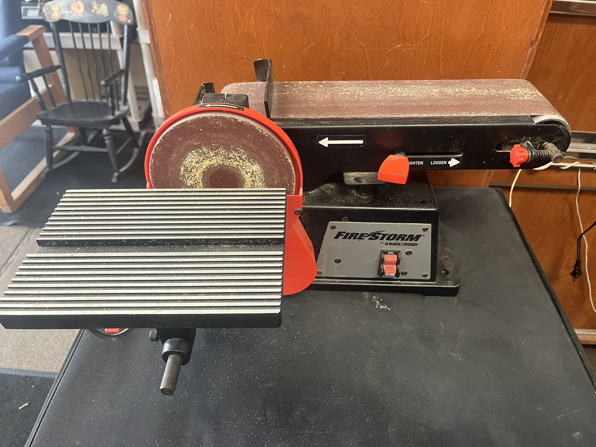 Black Decker Fire Storm Disc Belt Sander Bench Top FS500SA
