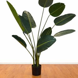 5’ Faux Birds of Paradise Potted Plant