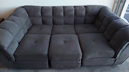 Clio gray 4 2024 piece pit sectional