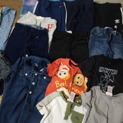 A Variety of Little boys  Cloths 7pant and shirt 2JUm