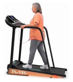 BRAND NEW-UNUSED-UNOPENED 
SereneLife Foldable Treadmill with Handrail | 3.5 HP Smart Incline Walking Pad Compatible w/Fitshow,Kinomap & Zwift | Bluet