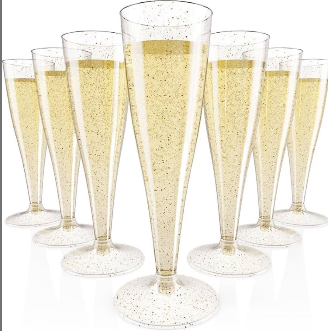 Champagne Flutes Disposable Pack 