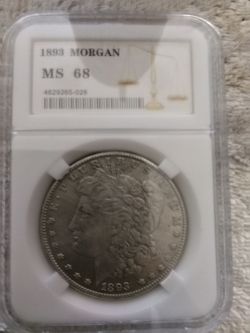 Graded Morgan Silver dollar