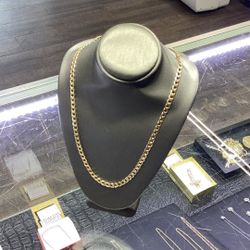 10kt Gold Chain Curb 