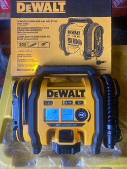 DEWALT  20V MAX CORDLESS AIR INFLATOR  TO TOOL ONLY BATTERY NOT INCLUDED NEW IN BOX $100 FIRM